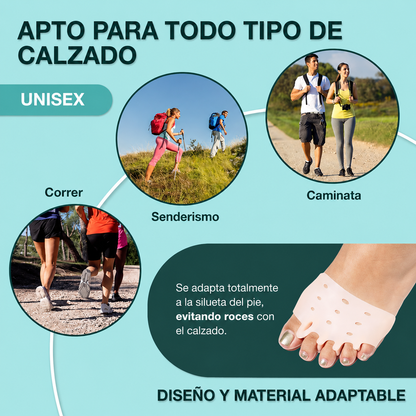 Almohadillas terapéuticas con Separador de dedos