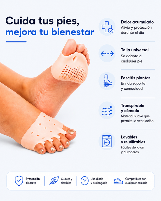 Almohadillas terapéuticas con Separador de dedos