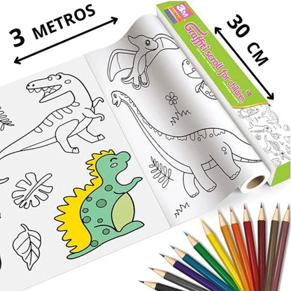 Rollo para colorear 3 metros