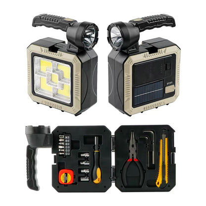 Combo Linterna con panel solar + Herramientas Powerson® + Regalo 🎁