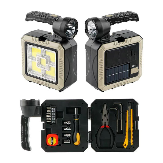 Combo Linterna con panel solar + Herramientas Powerson® + Regalo 🎁
