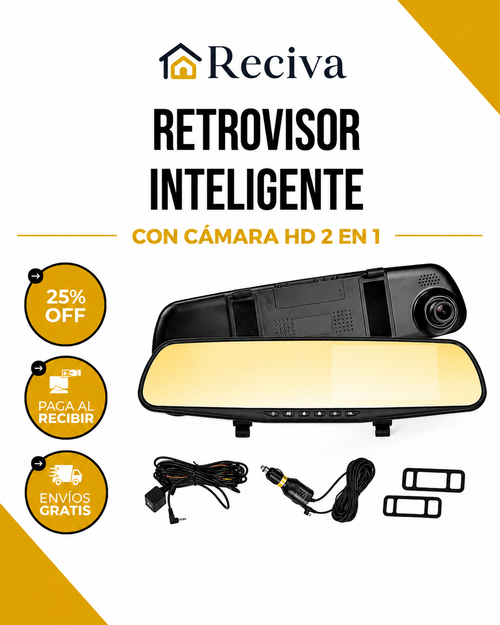 Espejo retrovisor con cámara DVR